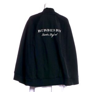 SOLD Black Burberry London Collarless Jacket Cape